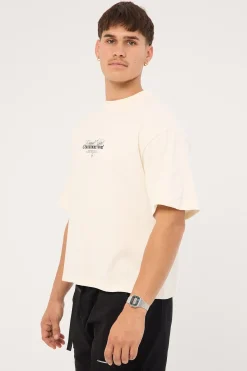 Bahamas Cropped Heavyweight Easy Tee Cloud White