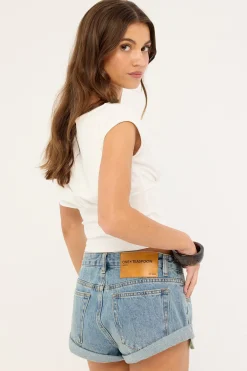 Bandits Low Waist Denim Shorts Blue Crush