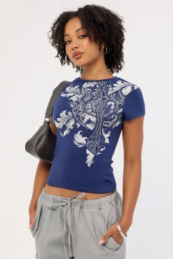 Banish Baby Tee Navy
