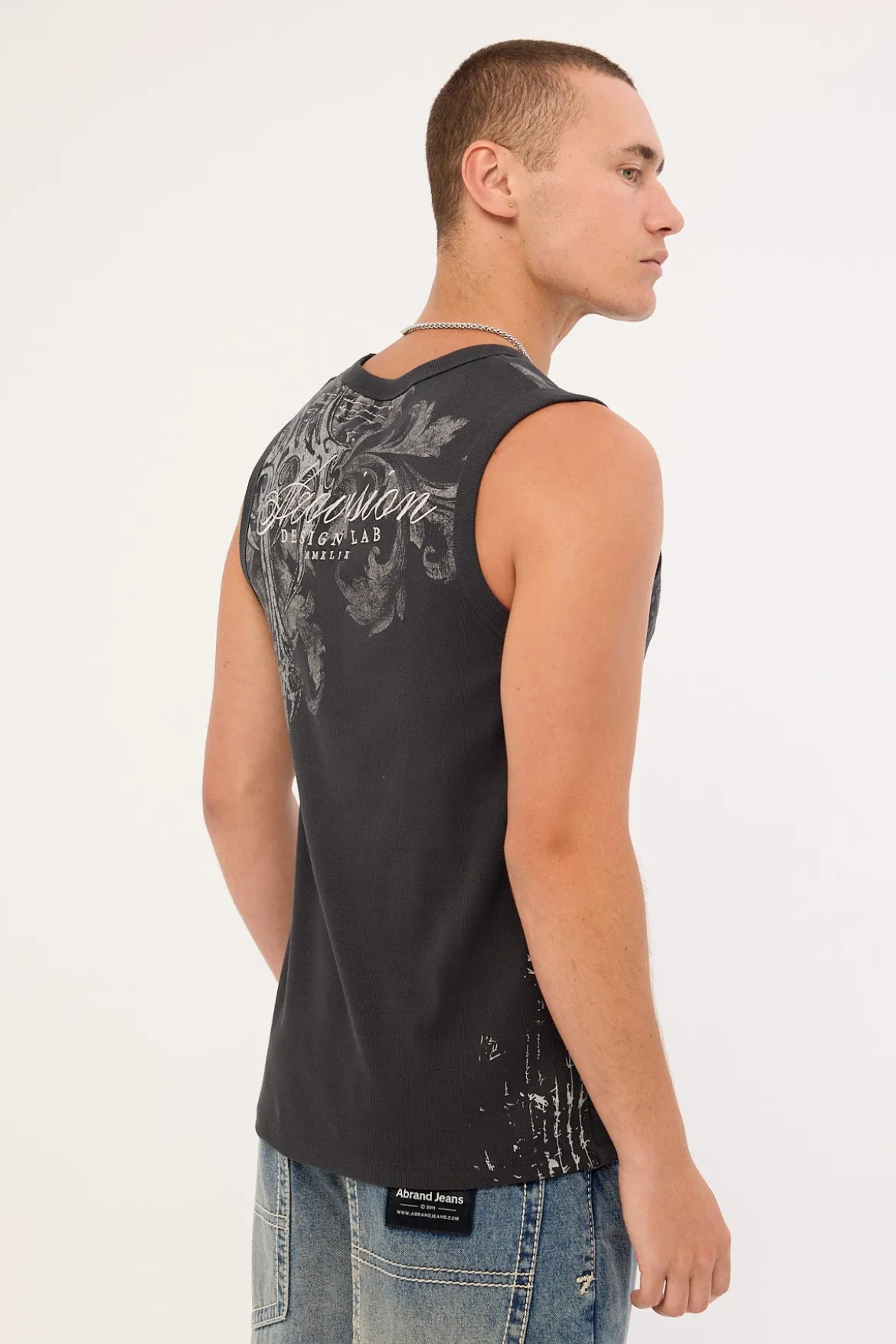 Banish Bound High Neck Tank Black