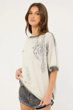 Banish Heavyweight Relaxed Tee Ice Grey