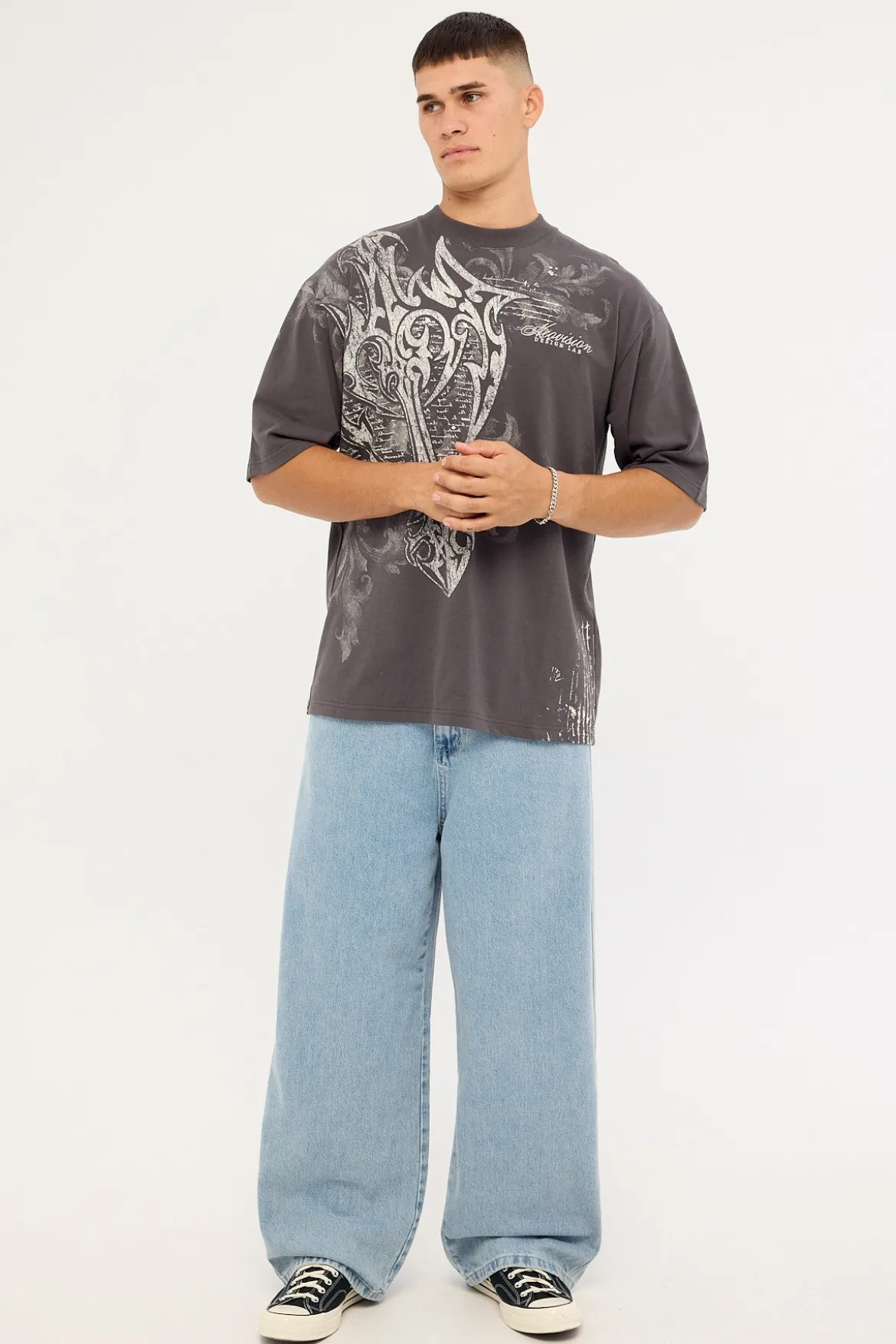 Banish Street Super Heavy Tee Ash Black