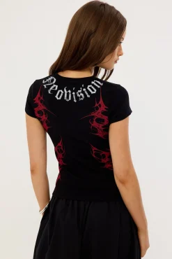 Barbed Baby Tee Black