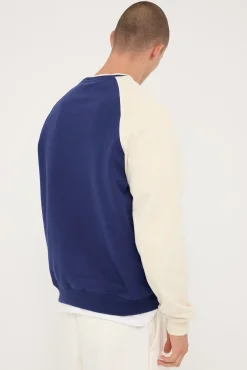 Baseball Raglan Crew Navy