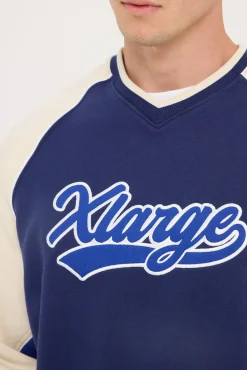 Baseball Raglan Crew Navy