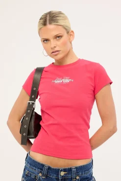 Bassline Baby Tee Fuchsia
