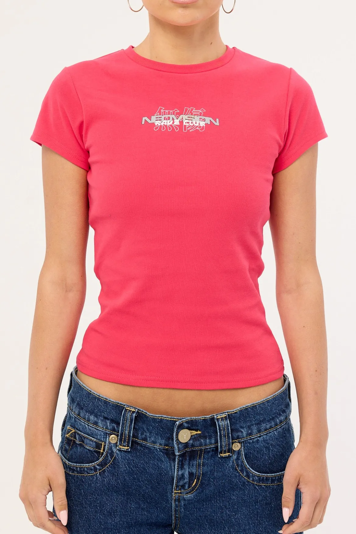 Bassline Baby Tee Fuchsia