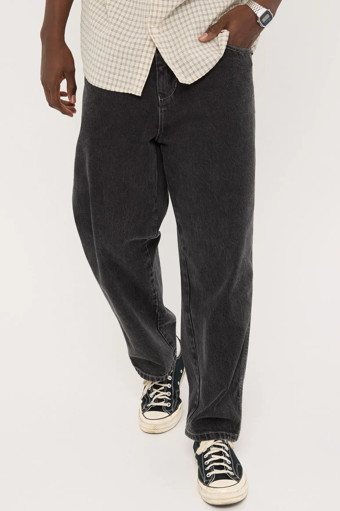 Be Cool Big Lounger Jean Black Rinse