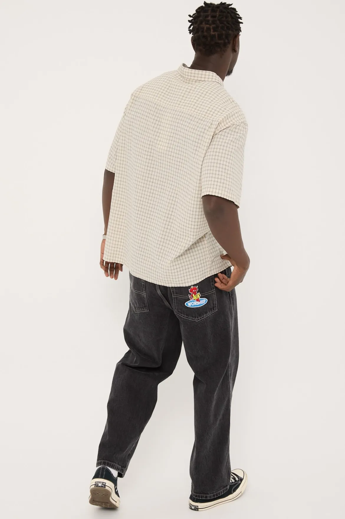 Be Cool Big Lounger Jean Black Rinse