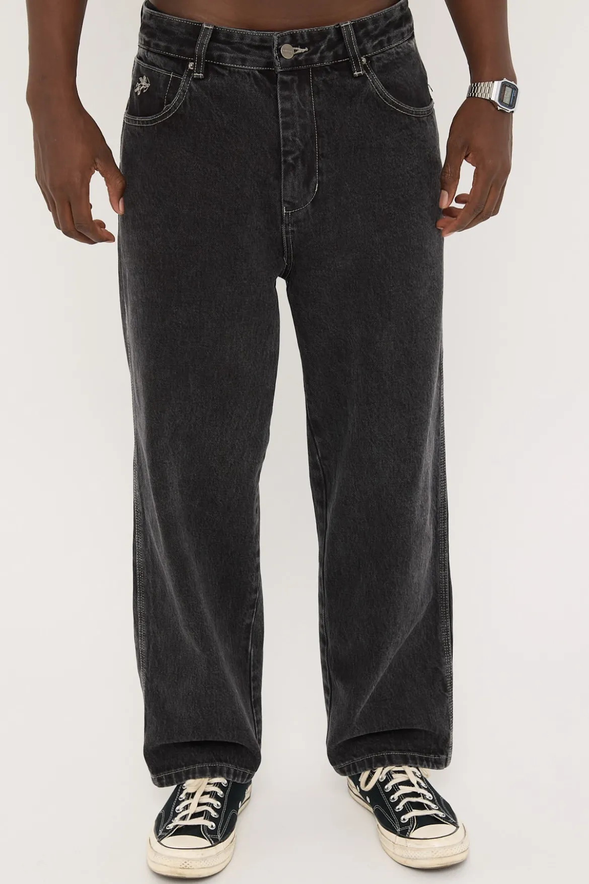 Be Cool Big Lounger Jean Black Rinse