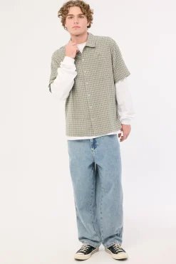 Be Cool Piped Big Dawg Jean Raged Blue