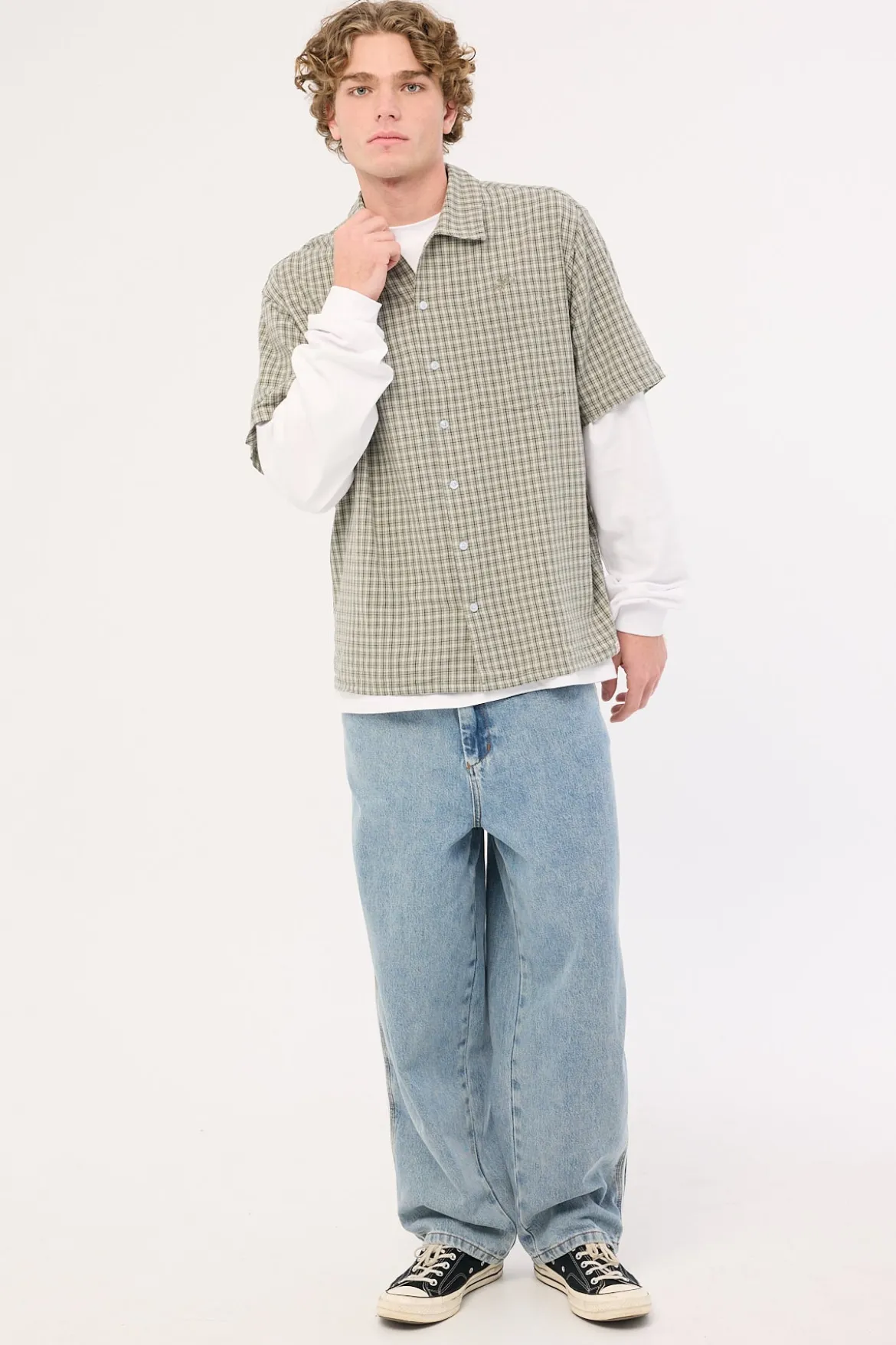 Be Cool Piped Big Dawg Jean Raged Blue