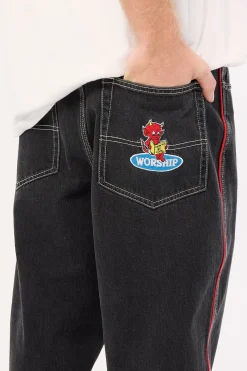 Be Cool Piped Big Dawg Jean Used Black