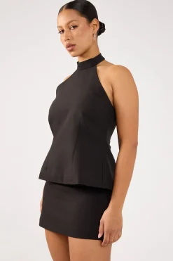 Beck Buckle Mini Skirt Black