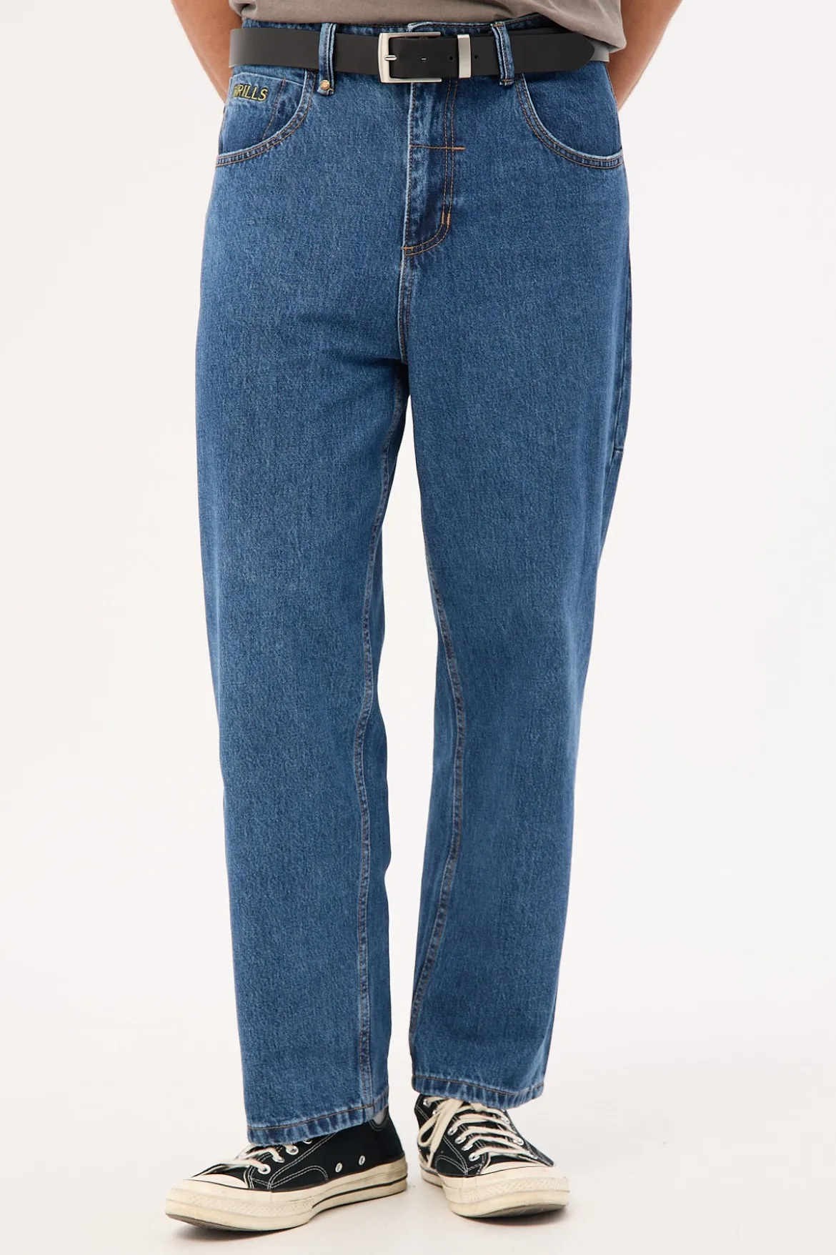 Behind It All Big Slacker Denim Jean Rinsed Blues