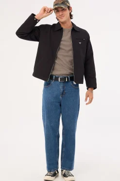 Behind It All Big Slacker Denim Jean Rinsed Blues