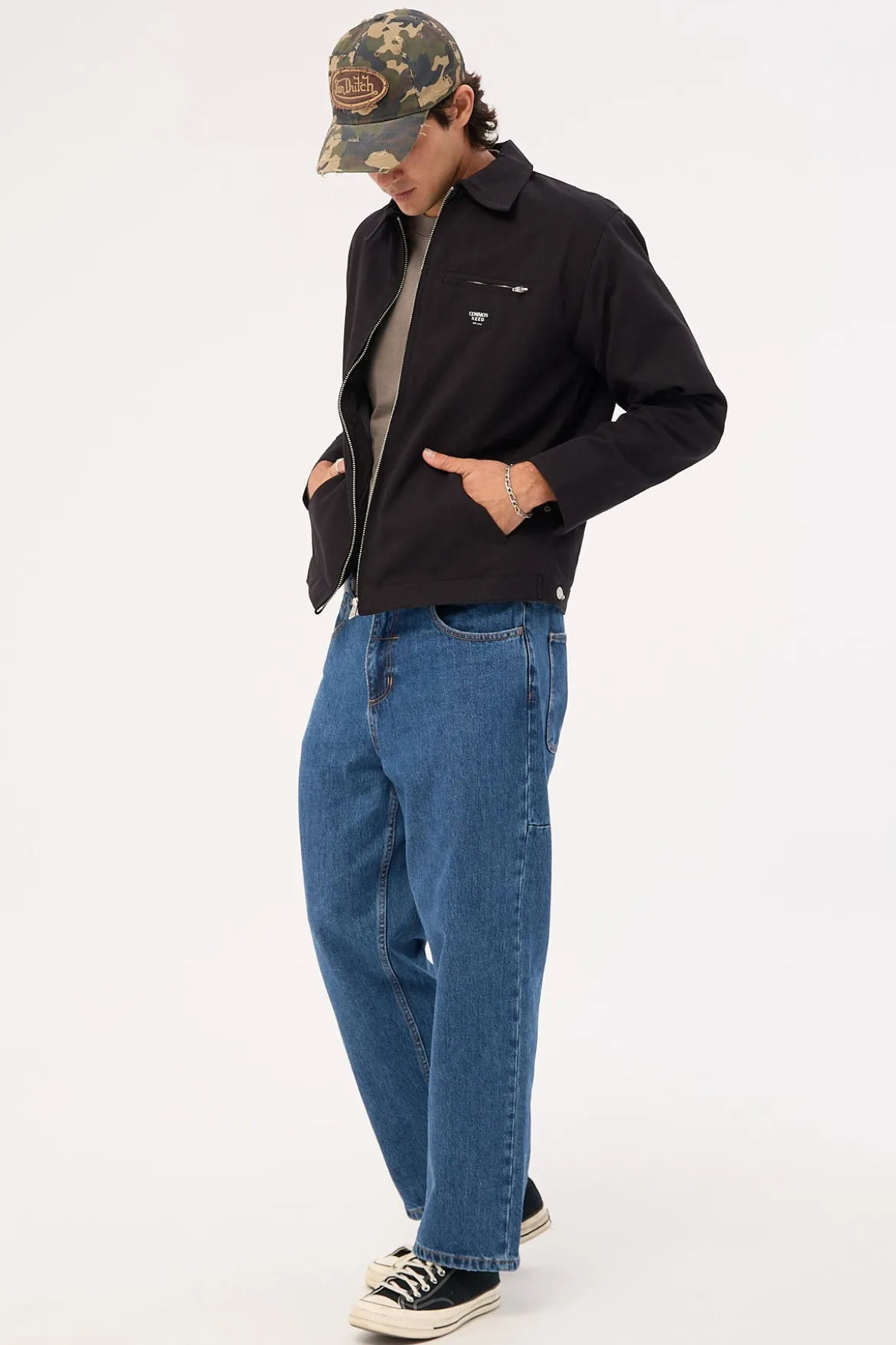 Behind It All Big Slacker Denim Jean Rinsed Blues