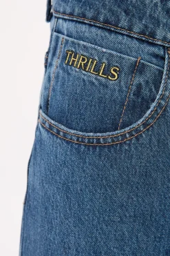 Behind It All Big Slacker Denim Jean Rinsed Blues