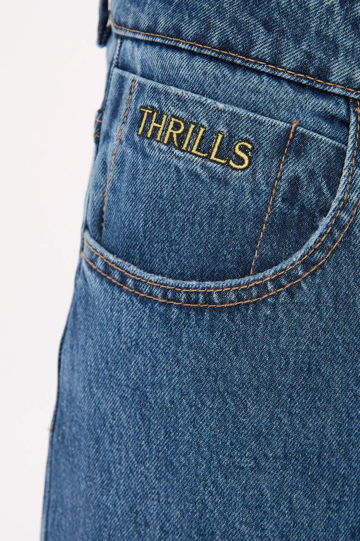 Behind It All Big Slacker Denim Jean Rinsed Blues