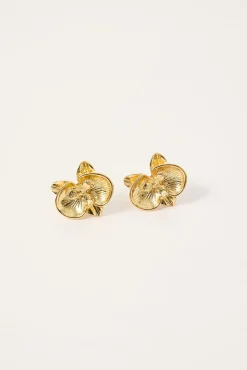 Belle Orchid Earring Gold