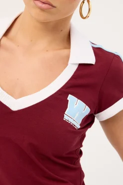 Belter Baby Polo Tee Deep Cherry