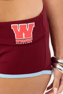 Belter Booty Short Deep Cherry