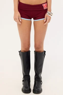 Belter Booty Short Deep Cherry