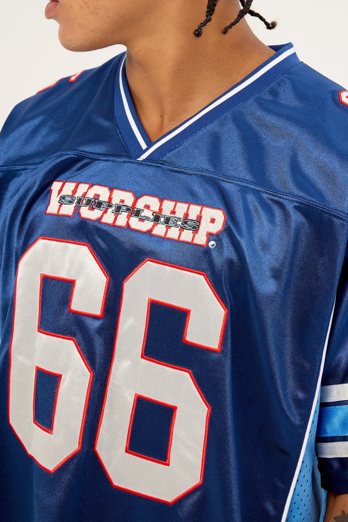 Belter Mesh Jersey Tee Blue Depths