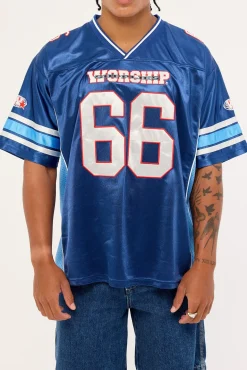 Belter Mesh Jersey Tee Blue Depths