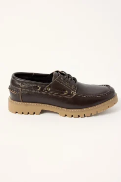 Bermuda Dark Brown Tumble Leather