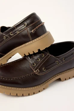 Bermuda Dark Brown Tumble Leather