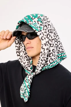 Best Interest Bandana Head Scarf Cream Leopard