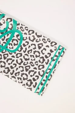 Best Interest Bandana Head Scarf Cream Leopard
