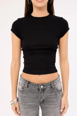 Better Viscose Cap Sleeve Tee Black