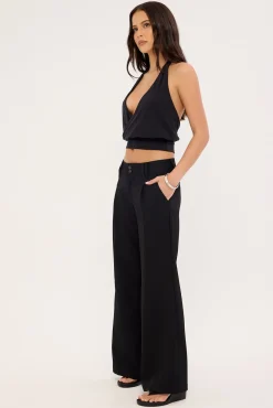 Beverley Low Rise Suit Pant Black