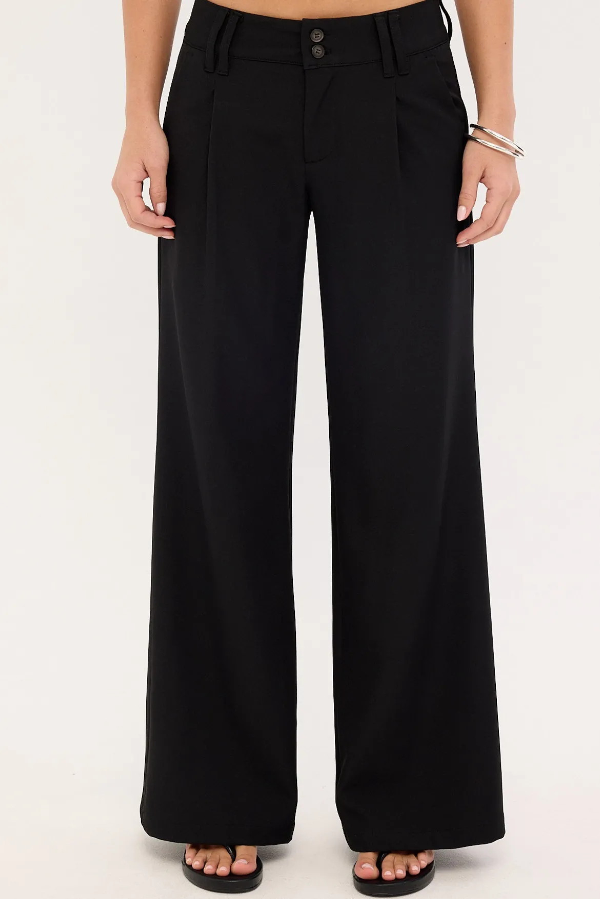 Beverley Low Rise Suit Pant Black