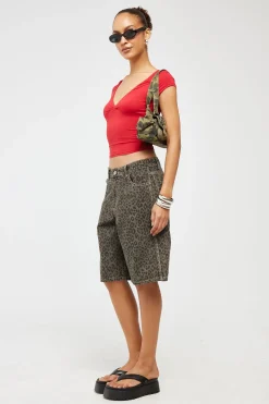 Big Baggy Short Leopard Smoke
