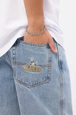 Big Dawgs Jean Short Raged Blue