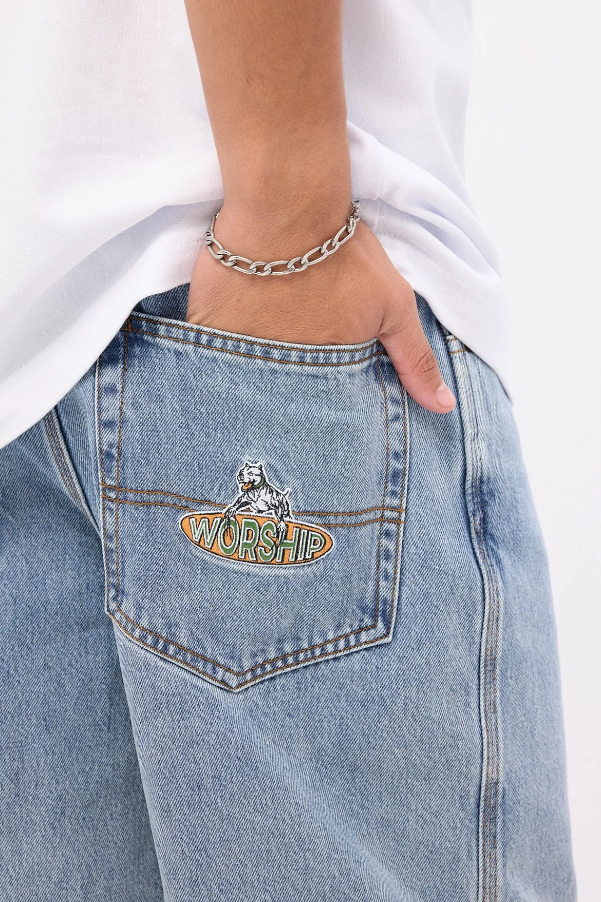 Big Dawgs Jean Short Raged Blue