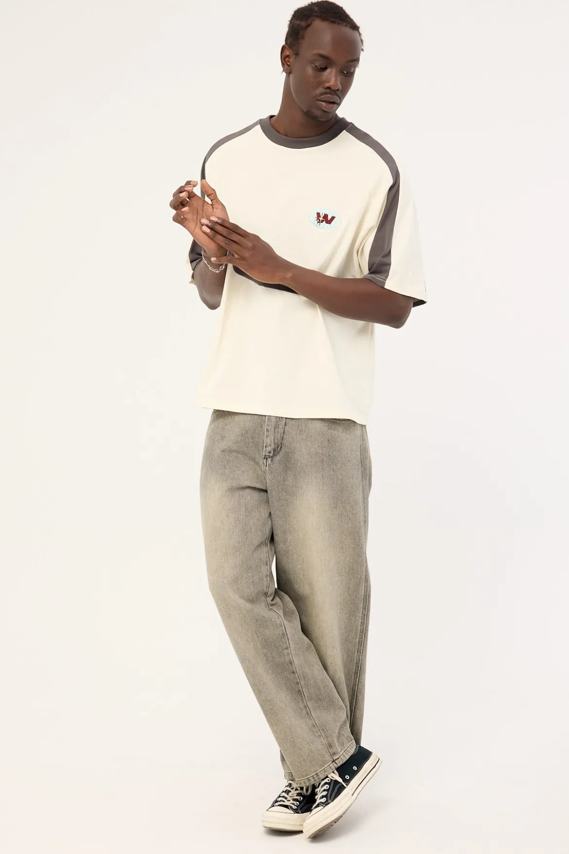 Big Lounger Baggy Jean Dirty Grey