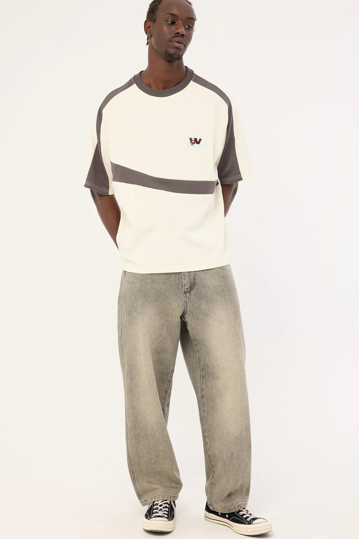 Big Lounger Baggy Jean Dirty Grey