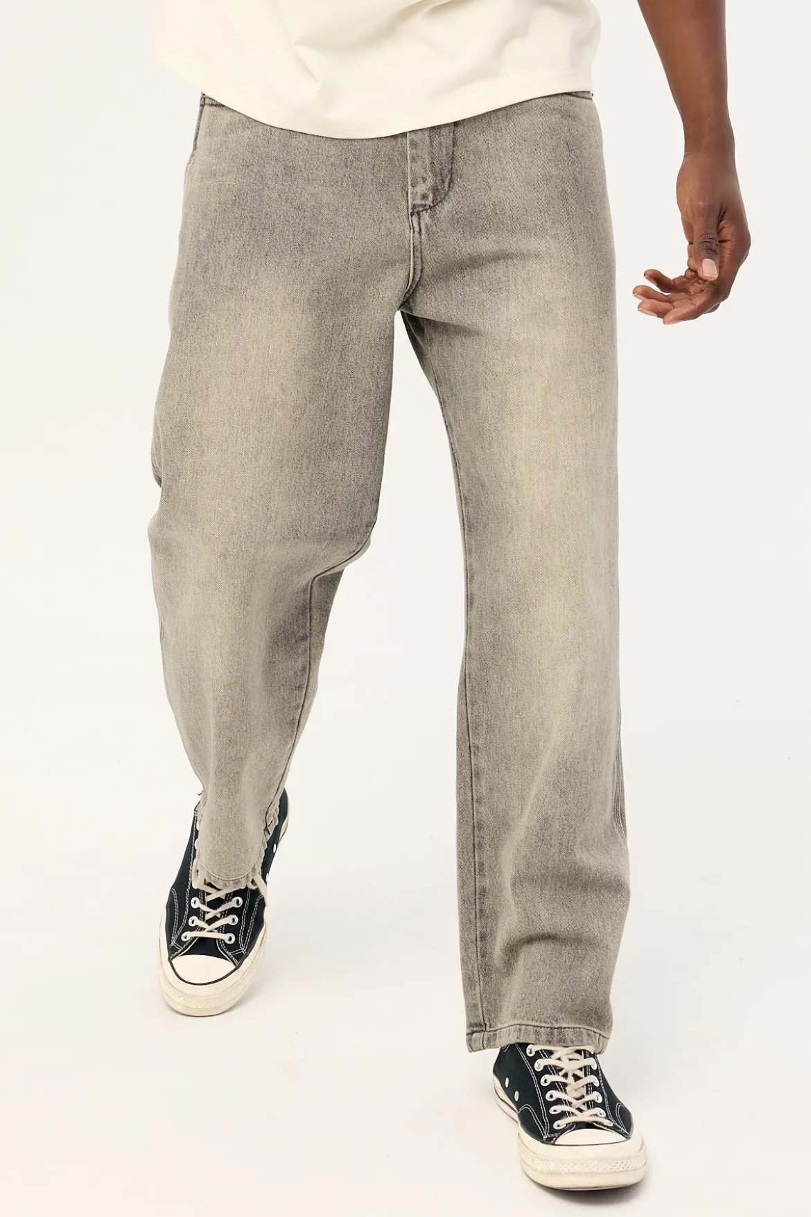 Big Lounger Baggy Jean Dirty Grey
