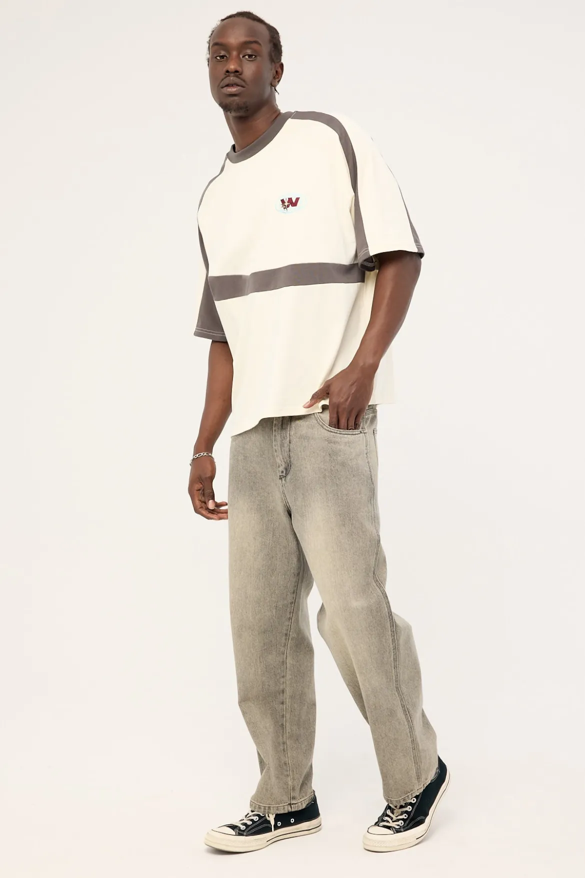 Big Lounger Baggy Jean Dirty Grey