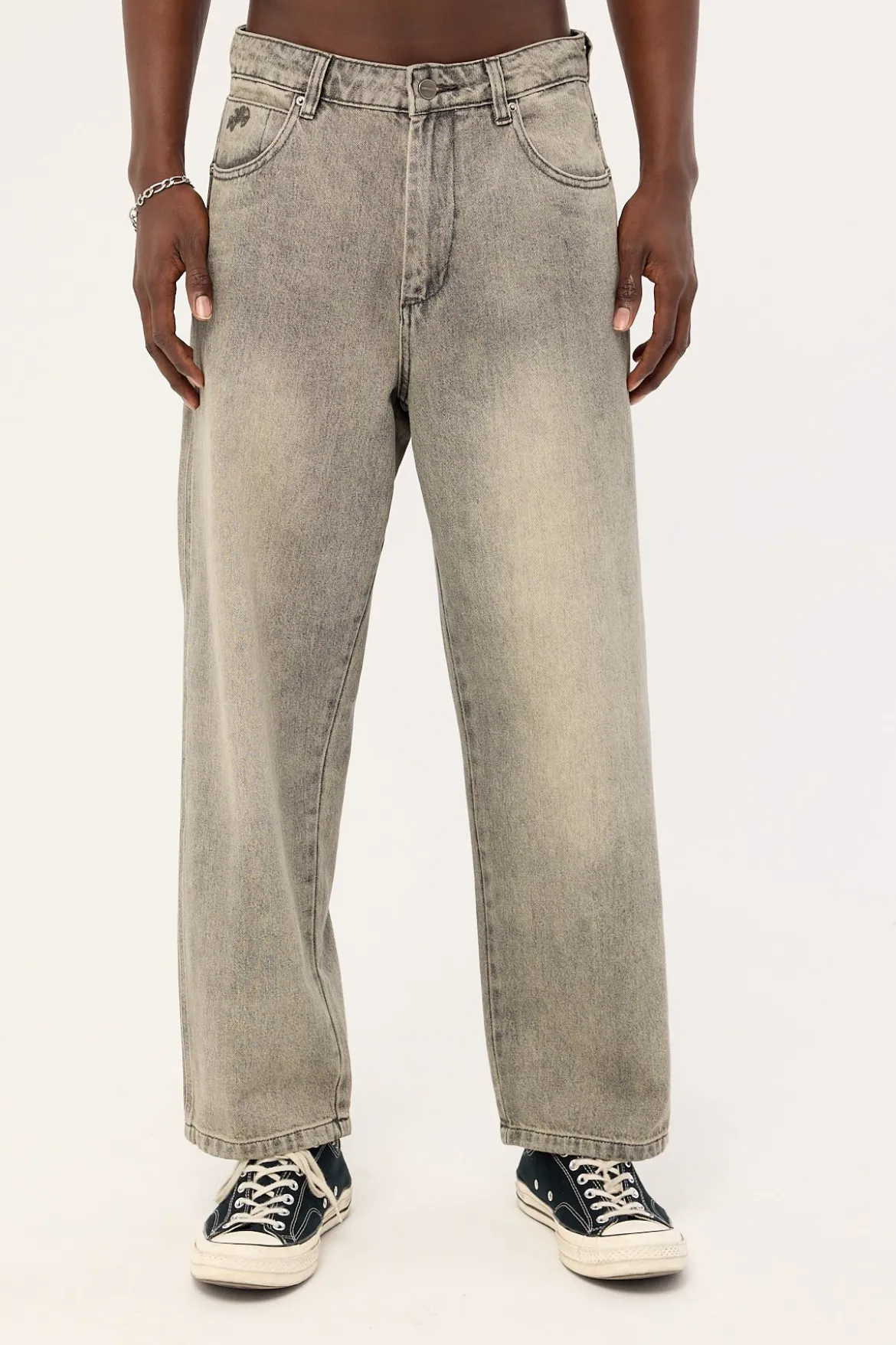 Big Lounger Baggy Jean Dirty Grey