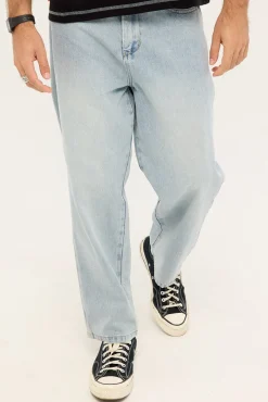 Big Lounger Baggy Jean Faded Worn Blue