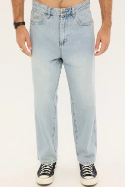 Big Lounger Baggy Jean Faded Worn Blue