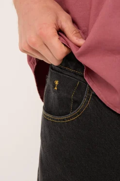 Big Slacker Denim Jean Black Bull