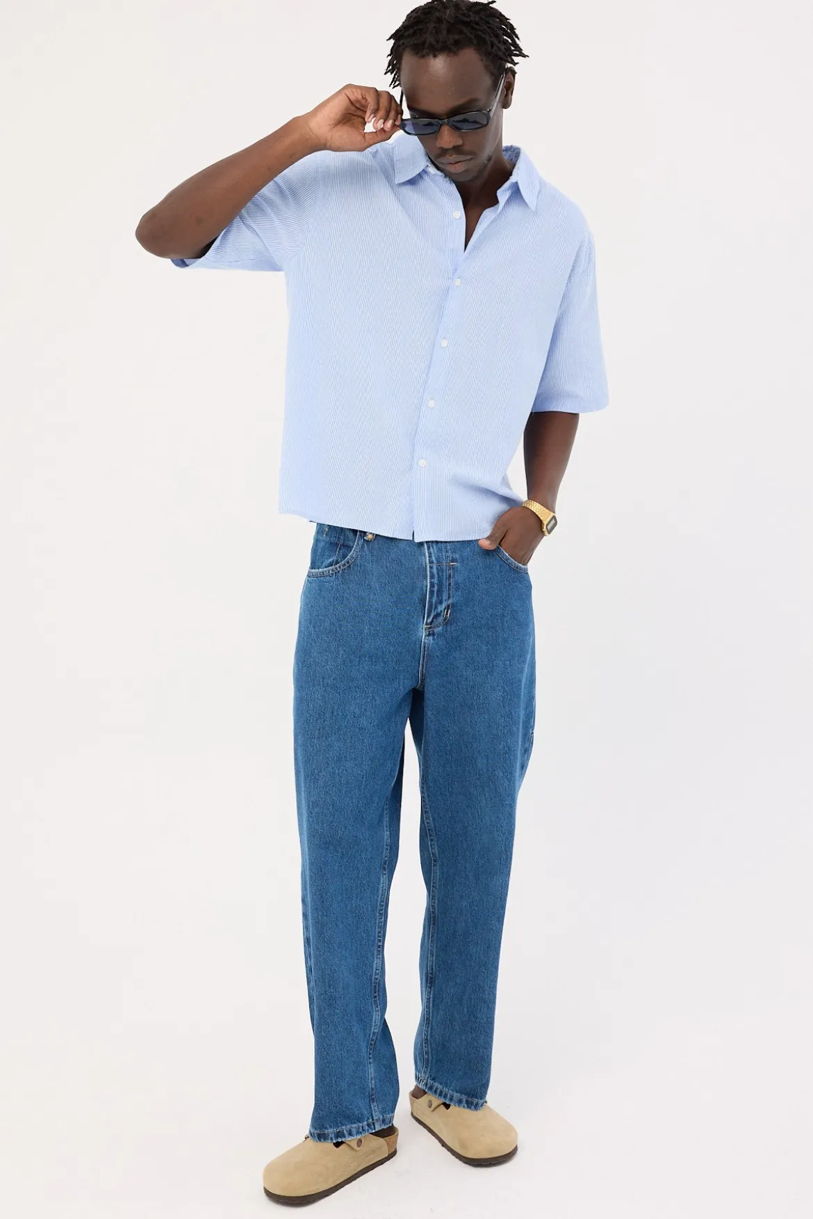 Big Slacker Denim Jean Vintage Rinse Blue