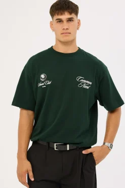 Billiards Heavyweight Boxy Tee Dark Green