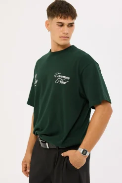 Billiards Heavyweight Boxy Tee Dark Green